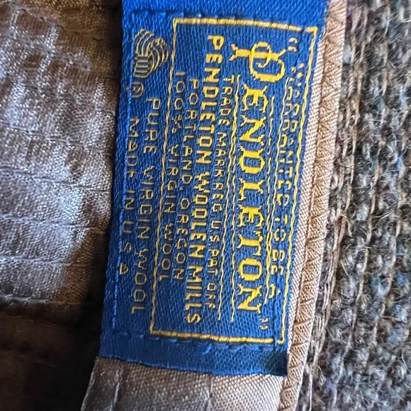 Pendleton Gray Tweed Hat wool vintage fedora bucket hat size medium - Picture 9 of 16